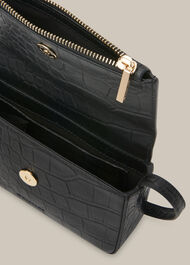 Luca Croc Foldover Bag