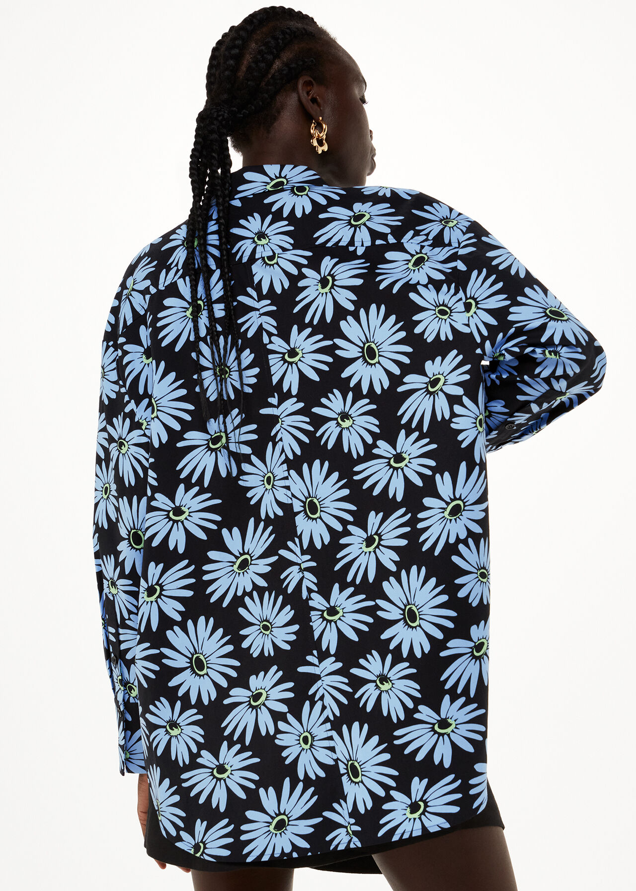Daisy Print Oversized Shirt