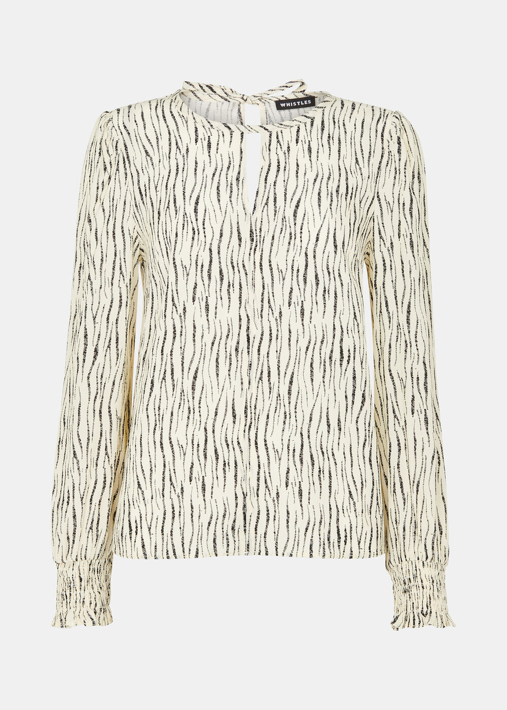 Shibori Stripe Detail Blouse