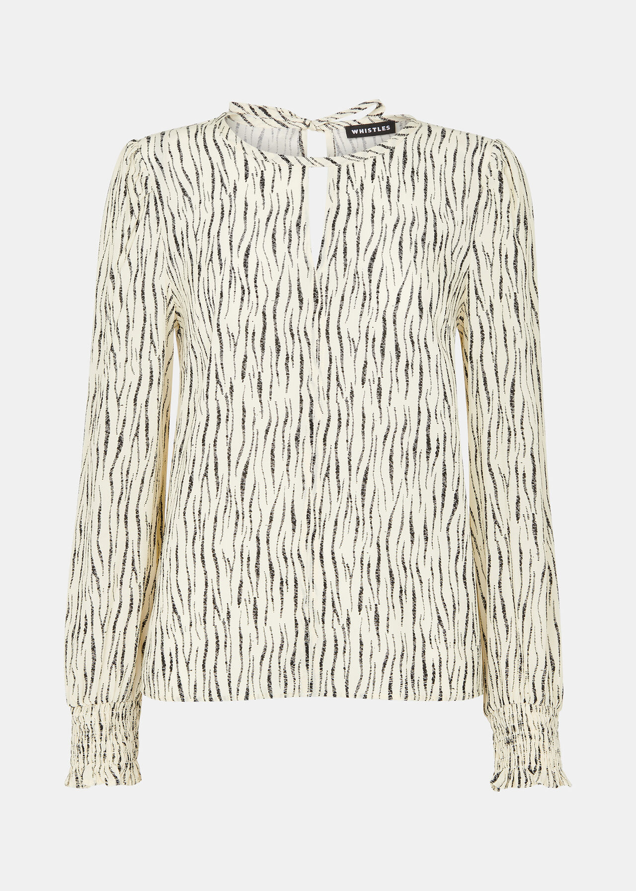 Shibori Stripe Detail Blouse