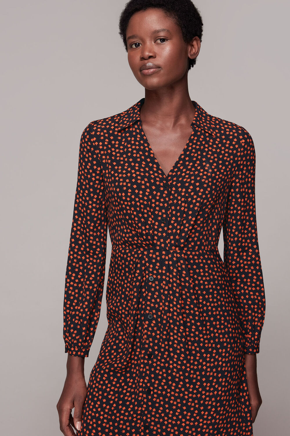 Dainty Floral Print Midi Dress