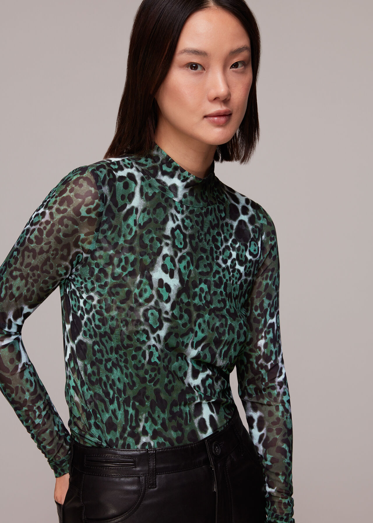 Night Cat Mesh Top