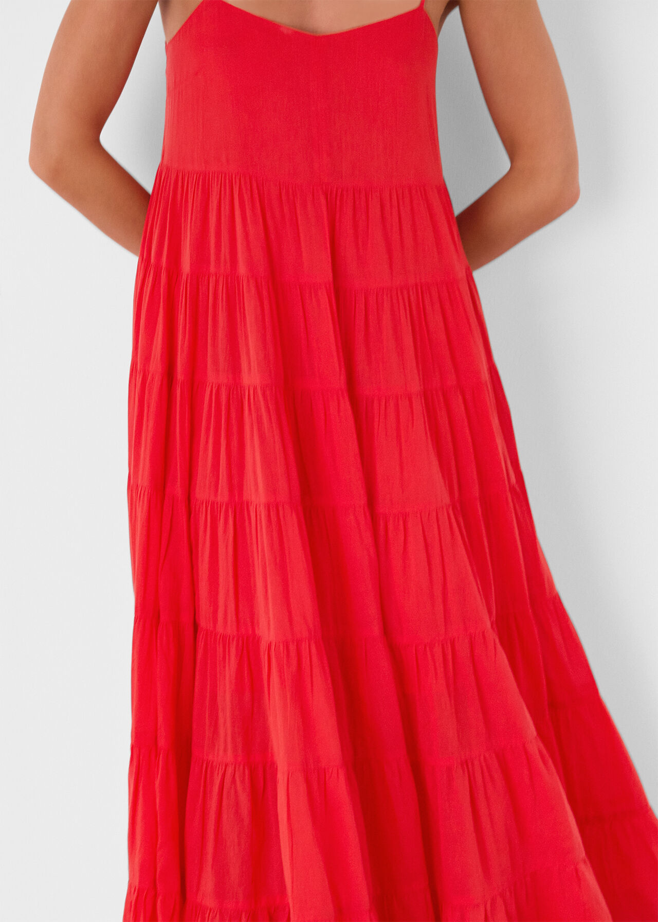 Cotton Tiered Maxi Sun Dress