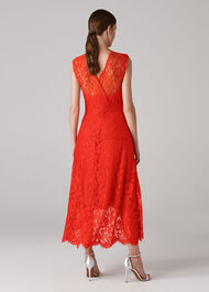 Willow Lace Dress Red