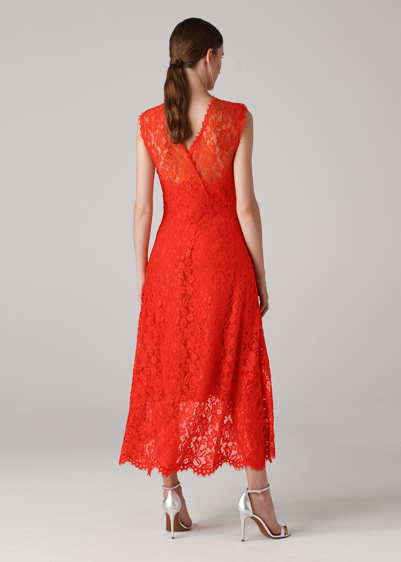 Willow Lace Dress Red