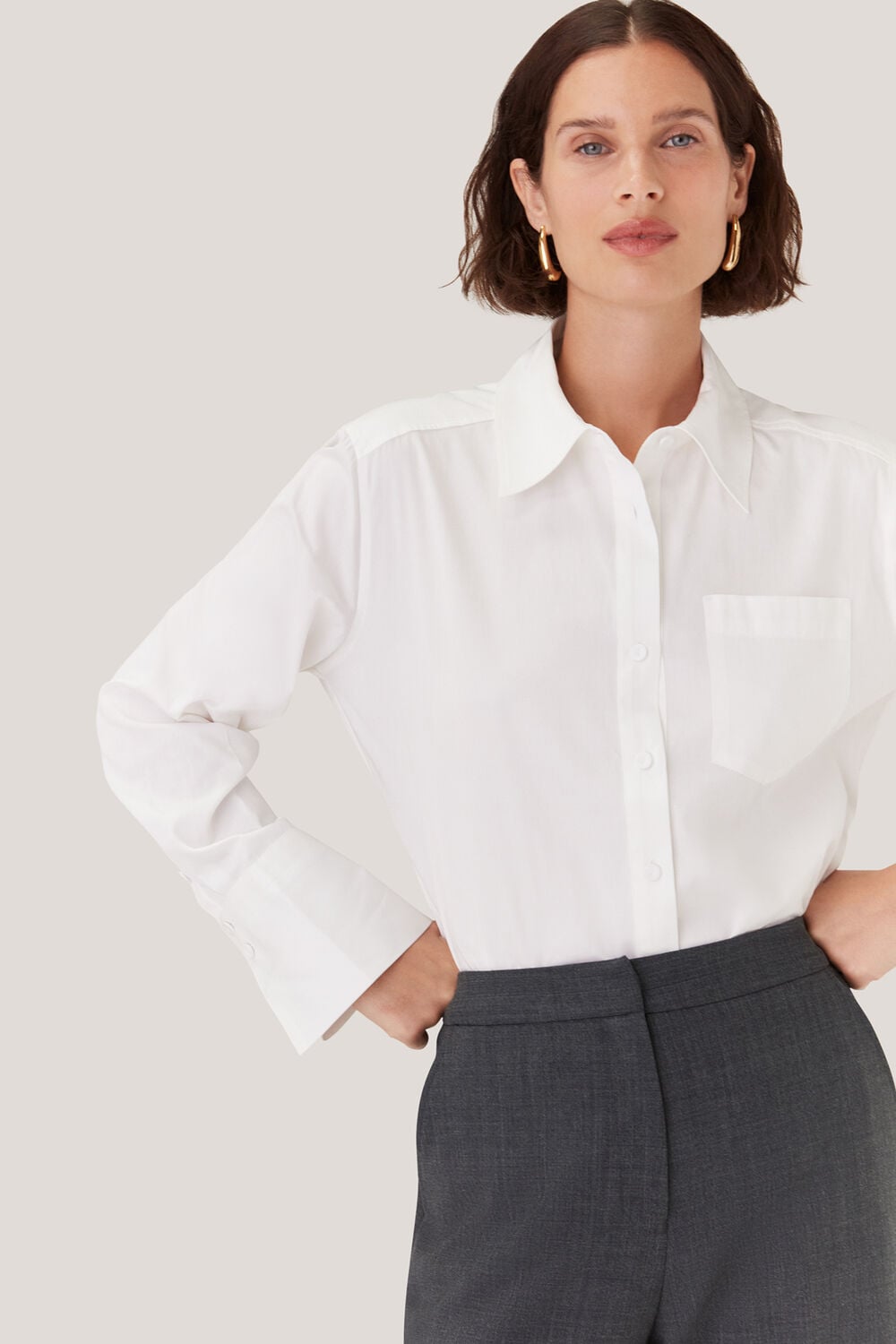 Natalie Wool Blend Trouser