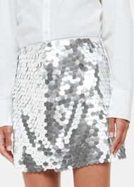 Sequin Disc Mini Skirt