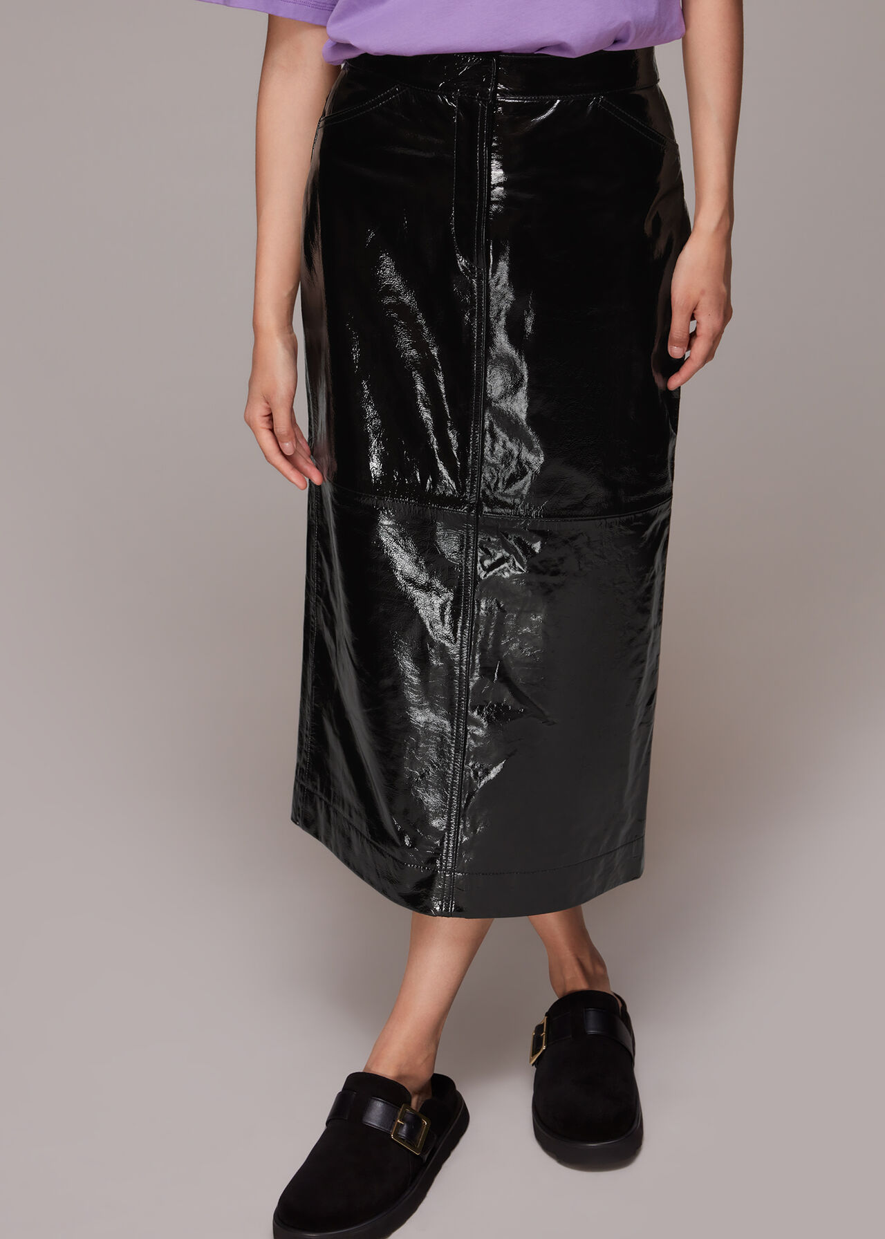 Rachel Patent Leather Skirt