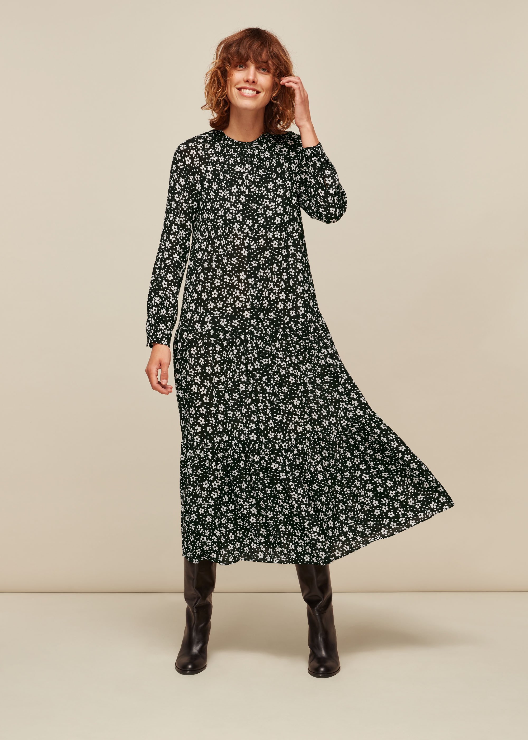 Whistles daisy 2025 print stine dress