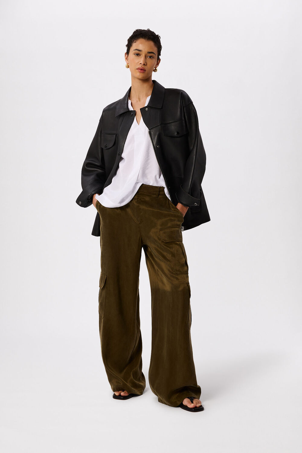 White Sasha Relaxed Shirt
