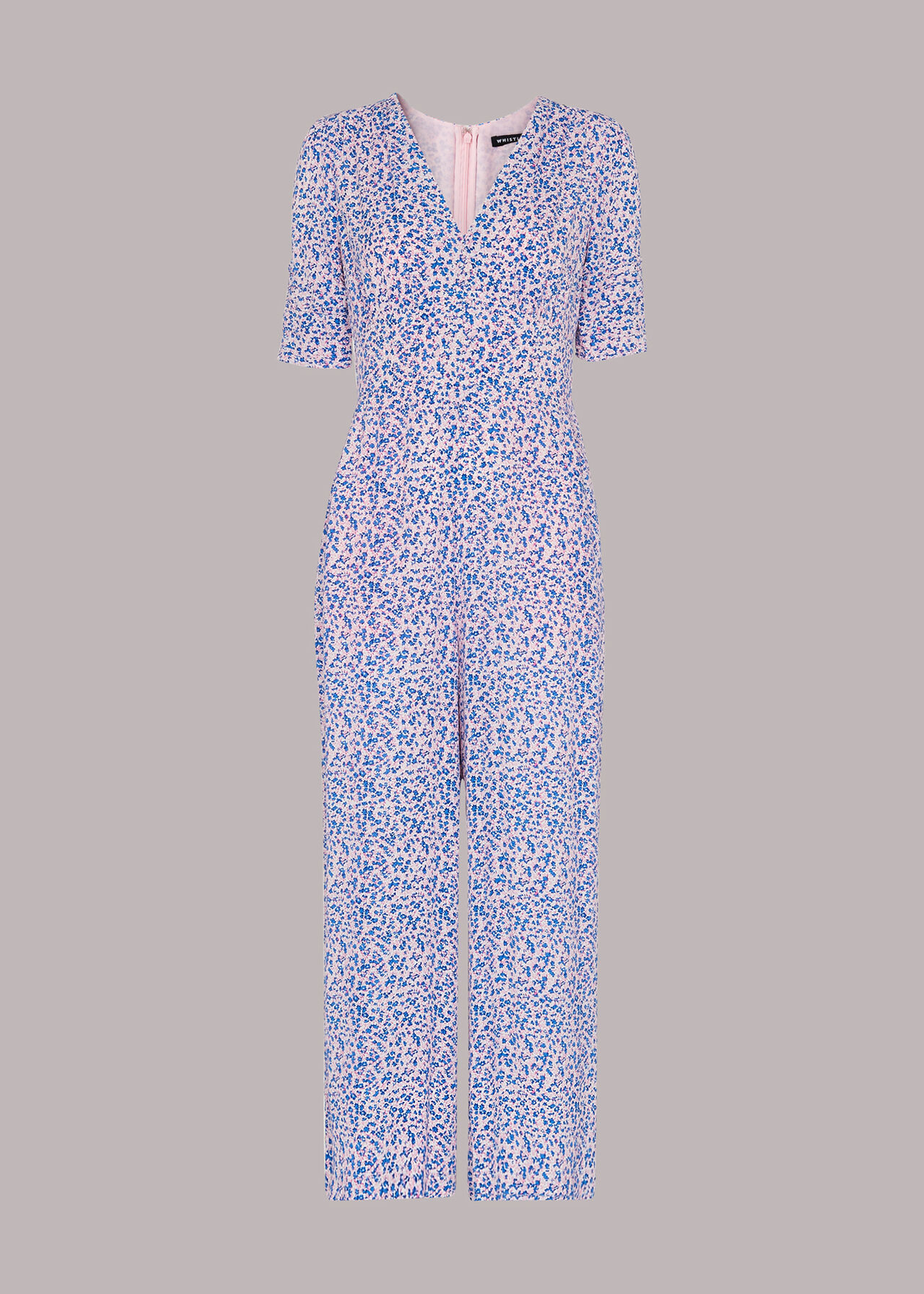 Floral Garden Print Jumpsuit