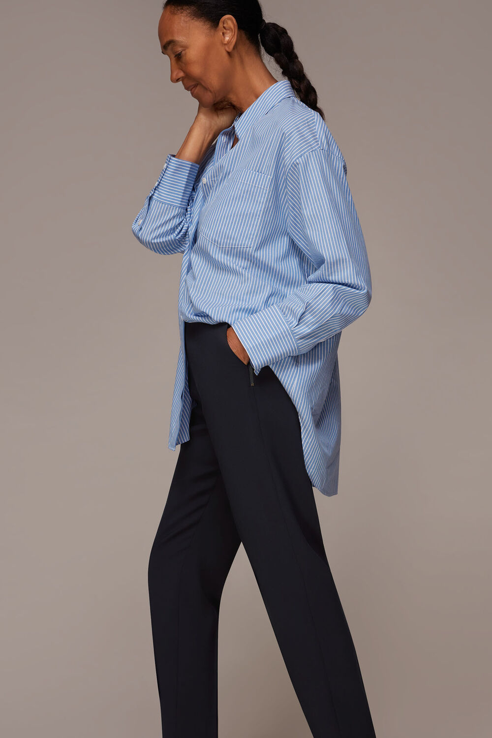 Navy Ella Essential Trouser