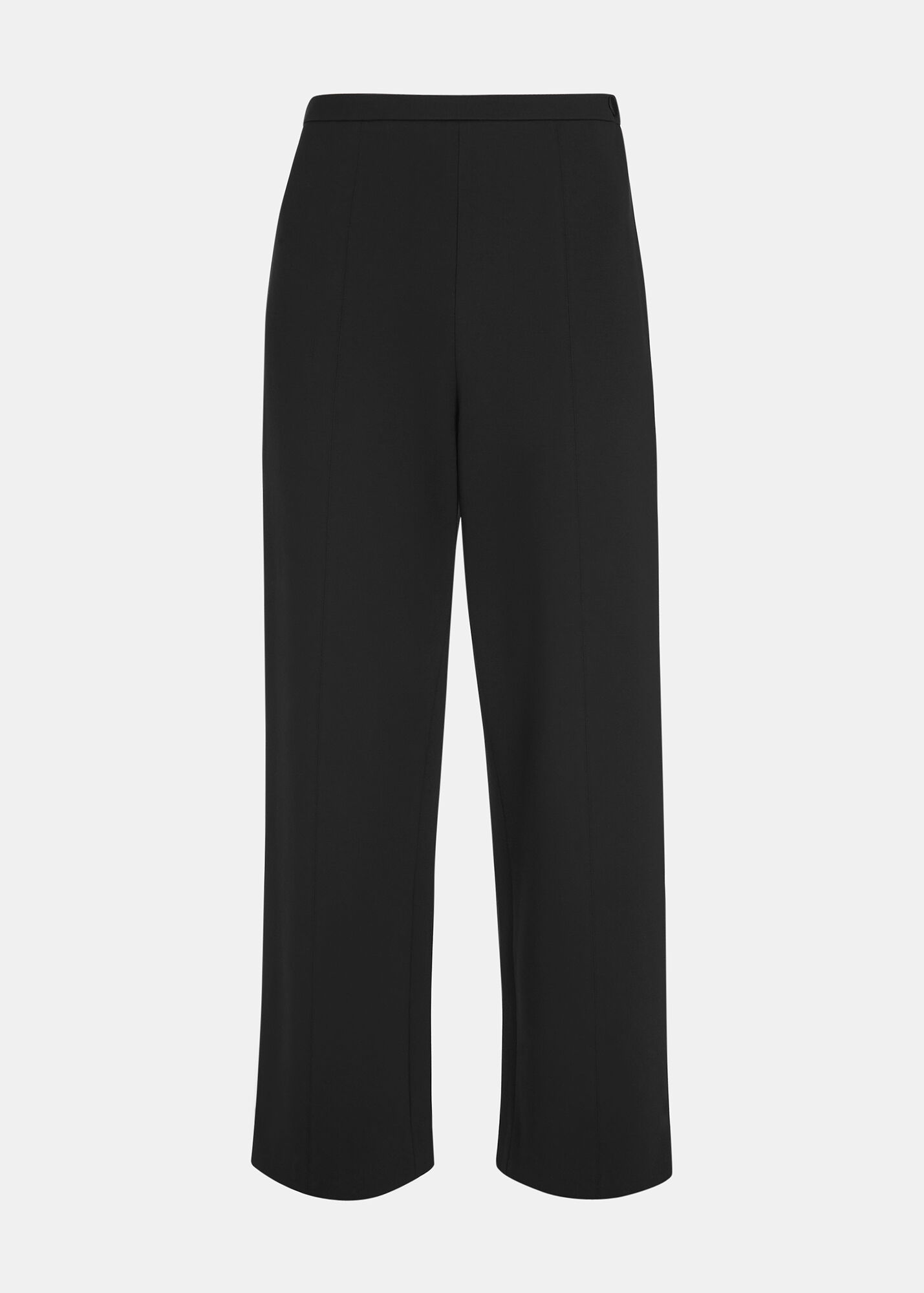 Black Camilla Wide Leg Trouser | WHISTLES | Whistles