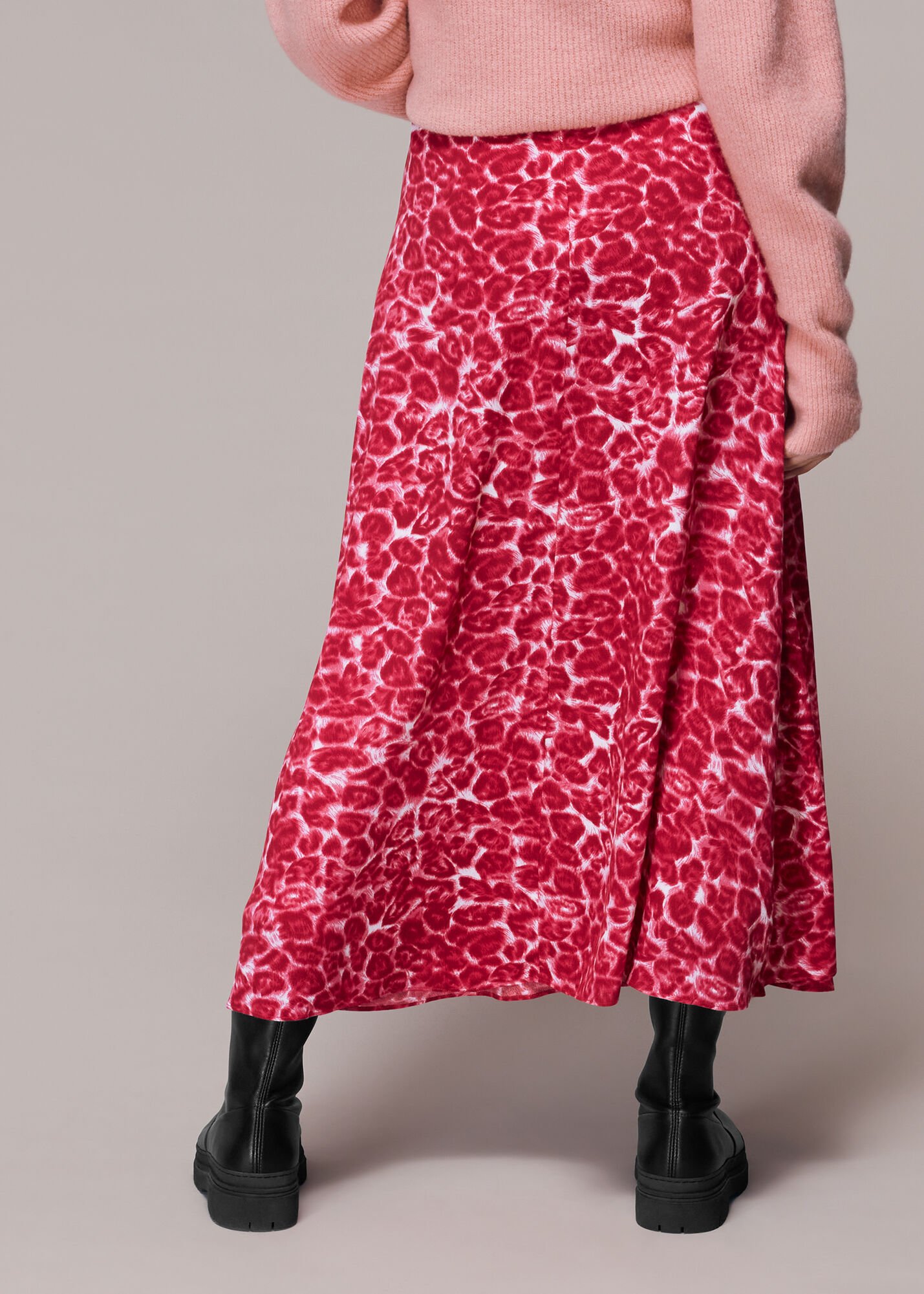 Leopard sales skirt pink