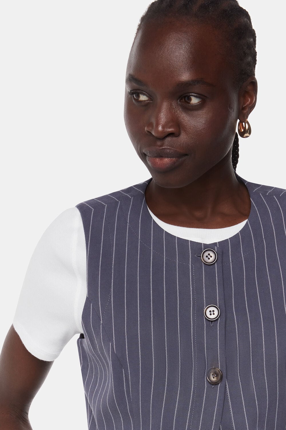 Lottie Pinstripe Waistcoat
