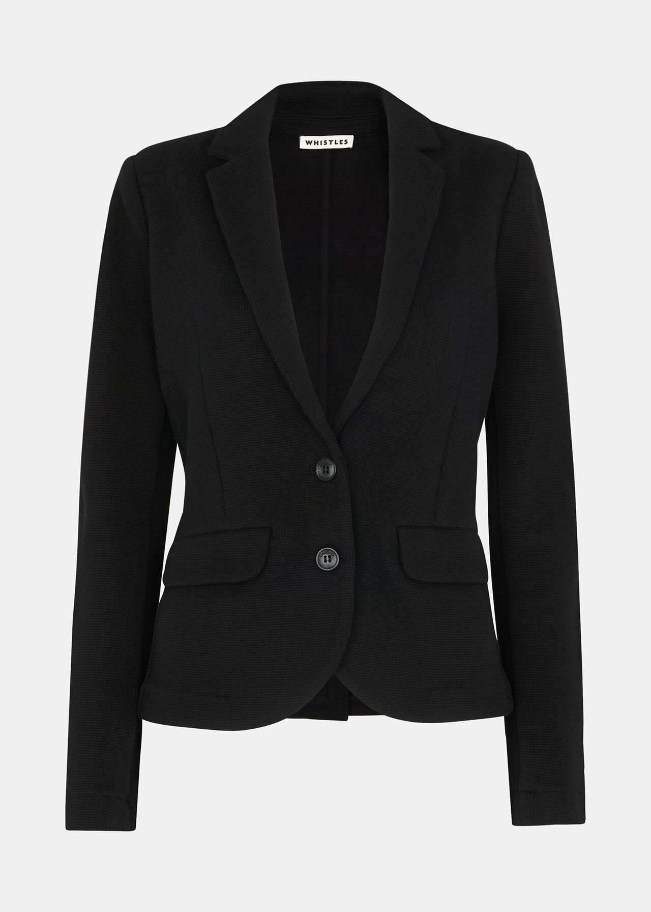 Slim Jersey Jacket Black