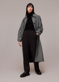 Isobel Wool Dogtooth Car Coat