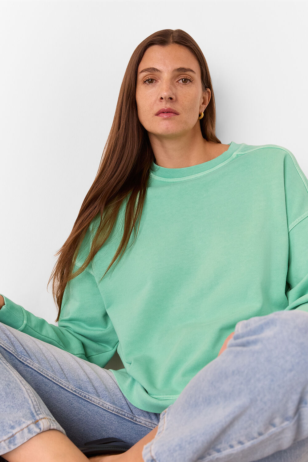 Green Relaxed Sweat