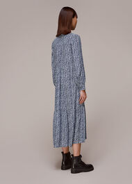 Textured Zig Zag Trapeze Dress