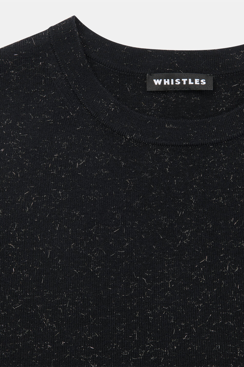 Black Petite Annie Sparkle Knit Dress