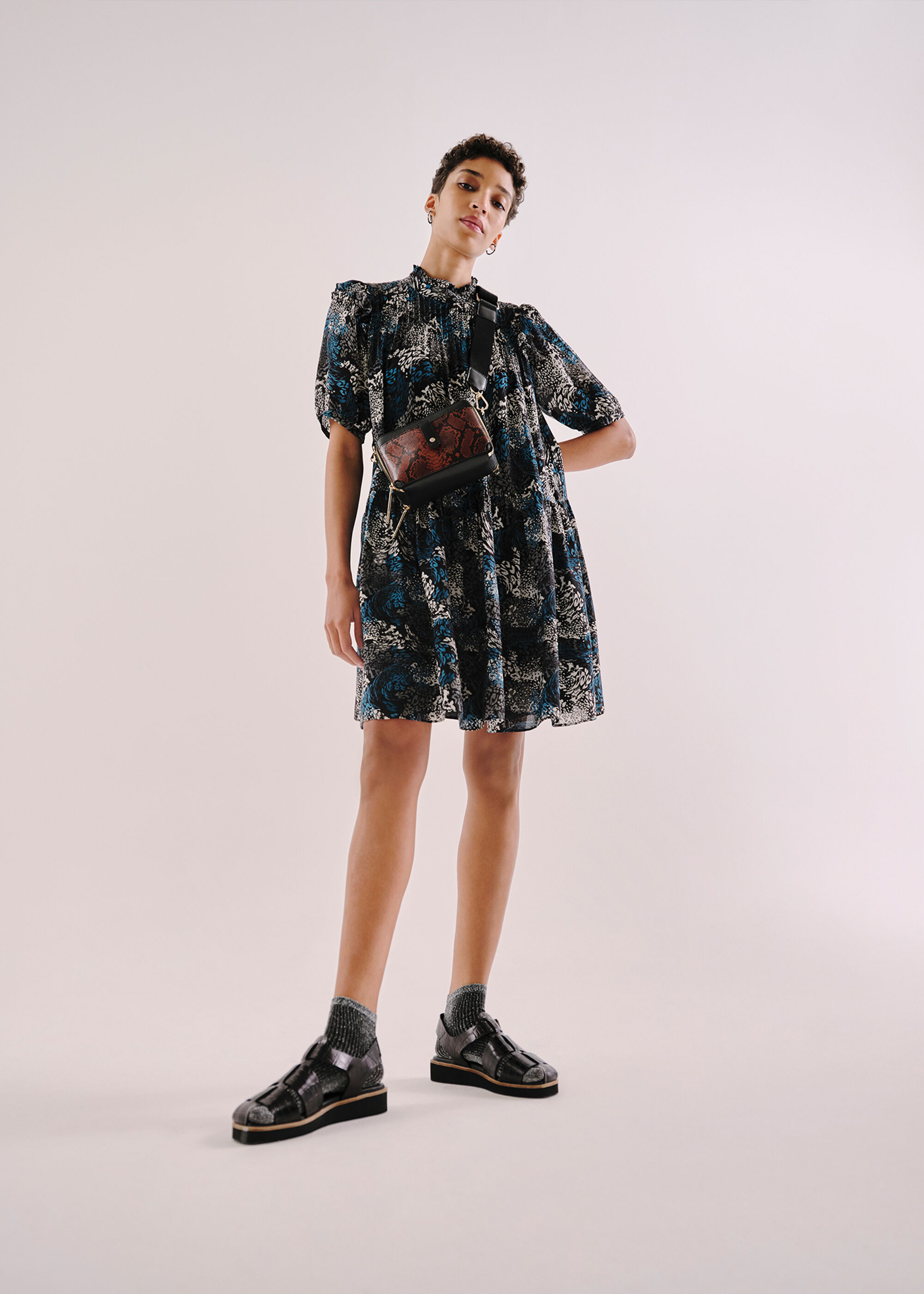 Leopard print discount dress with sneakers