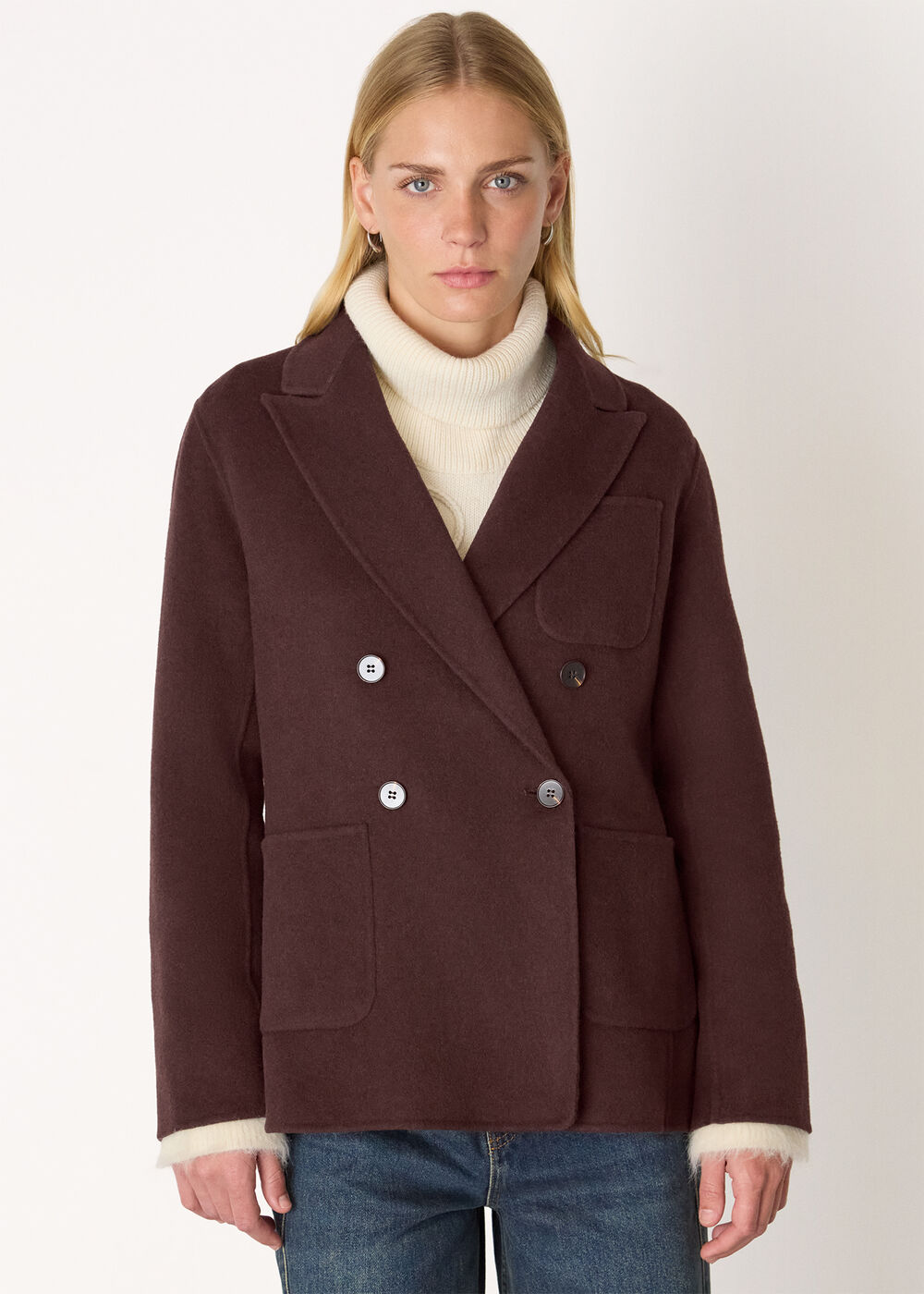 Wool Blazer Coat