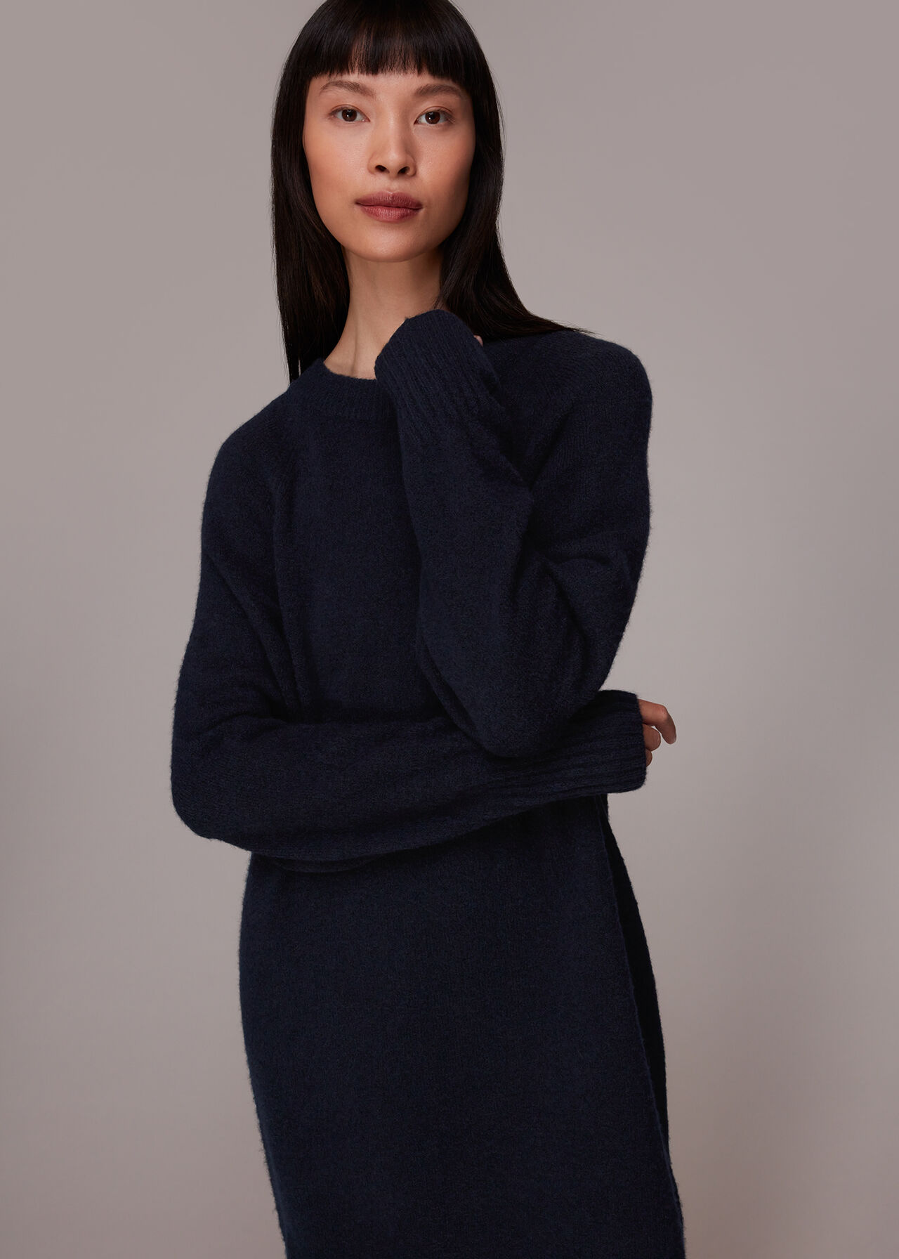 Crew Neck Knit Dress
