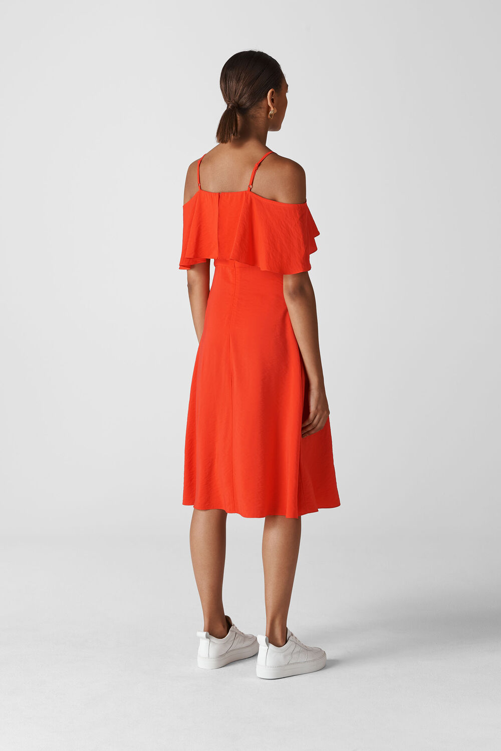 Frill Detail Dress Flame