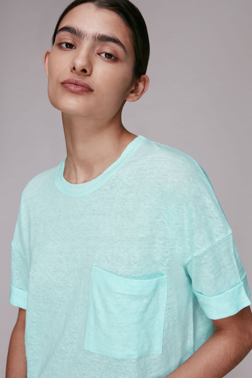 Linen Pocket Top