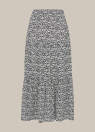 Mixed Animal Tiered Skirt