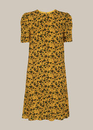 Trailing Daisy Georgina Dress Yellow/Multi