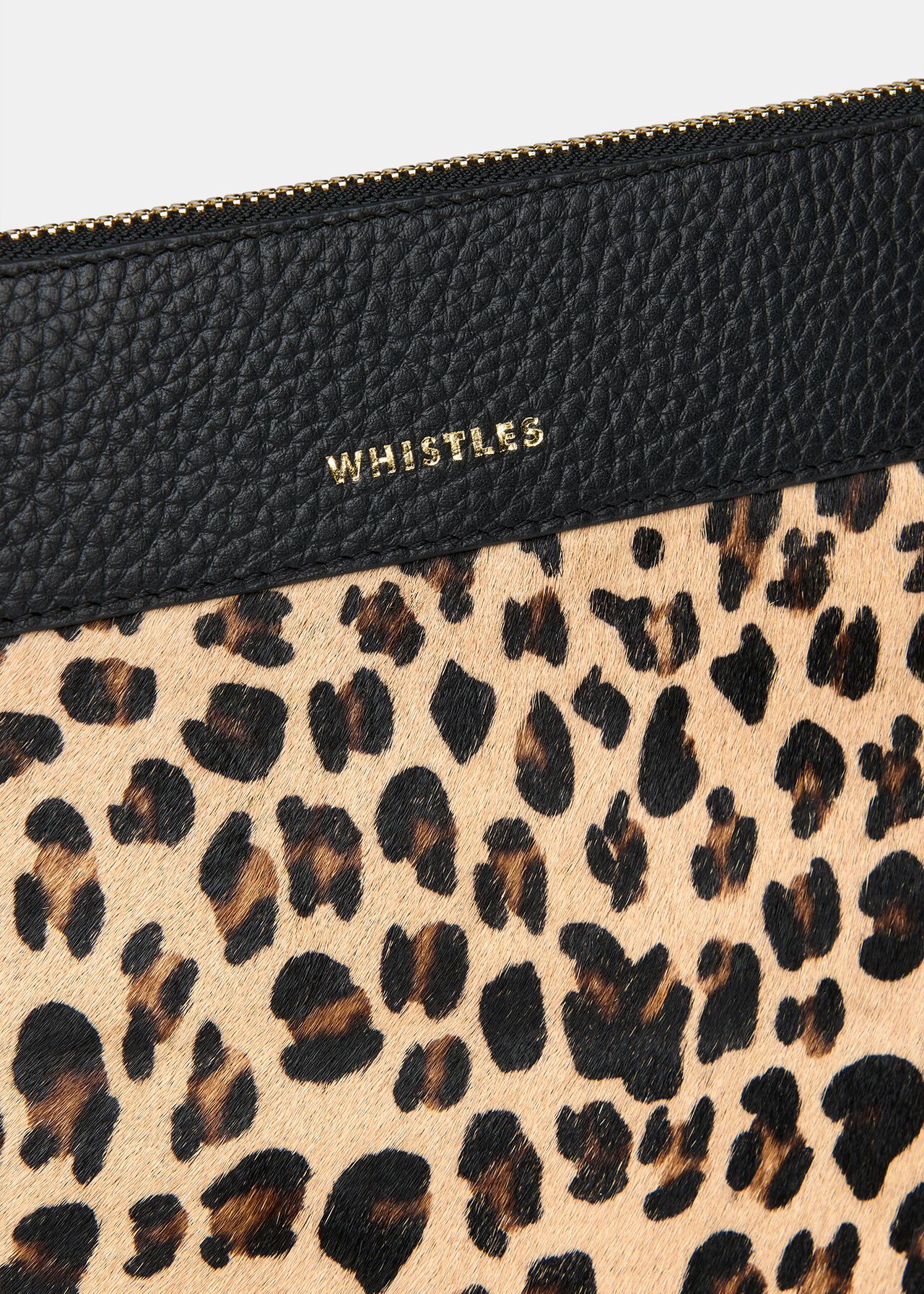 Leopard Panel Clutch