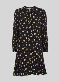 Edelweiss Print Shirt Dress Black/Multi