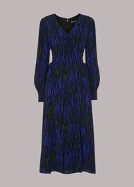Watercolour Tiger Midi Dress