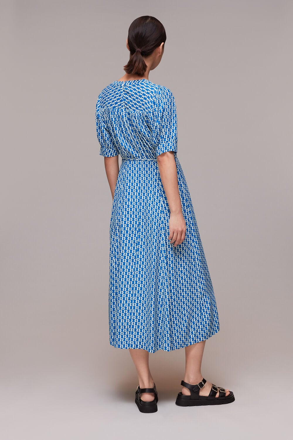 Vertical Stack Midi Dress