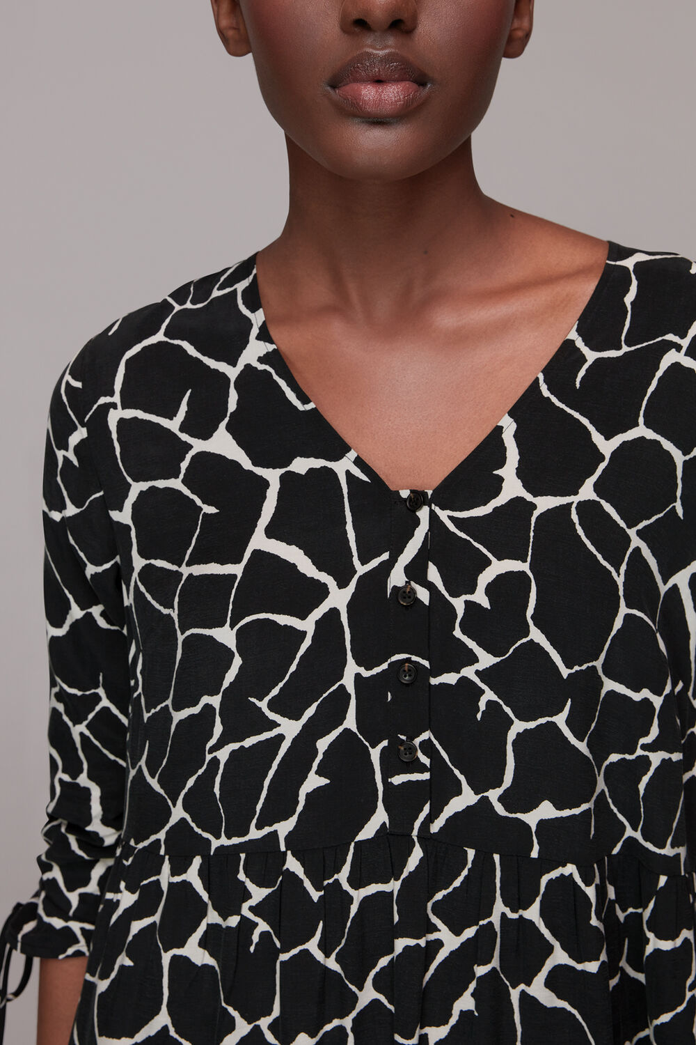Layla Giraffe Trapeze Dress