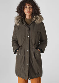 Cleo Casual Parka Grey