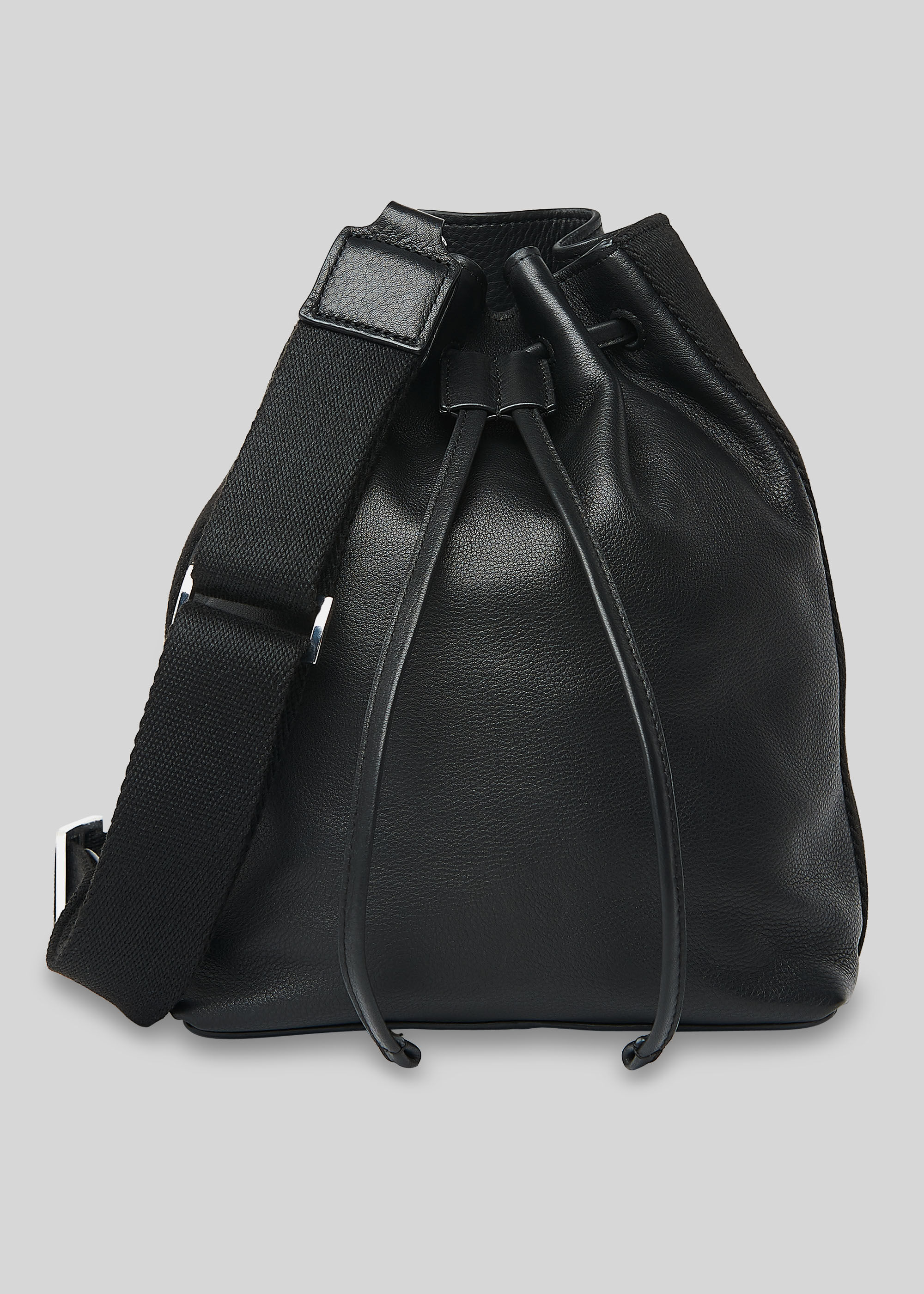 Black Barton Soft Bucket Bag