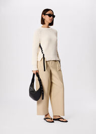 Lacing detail Crew Jumper