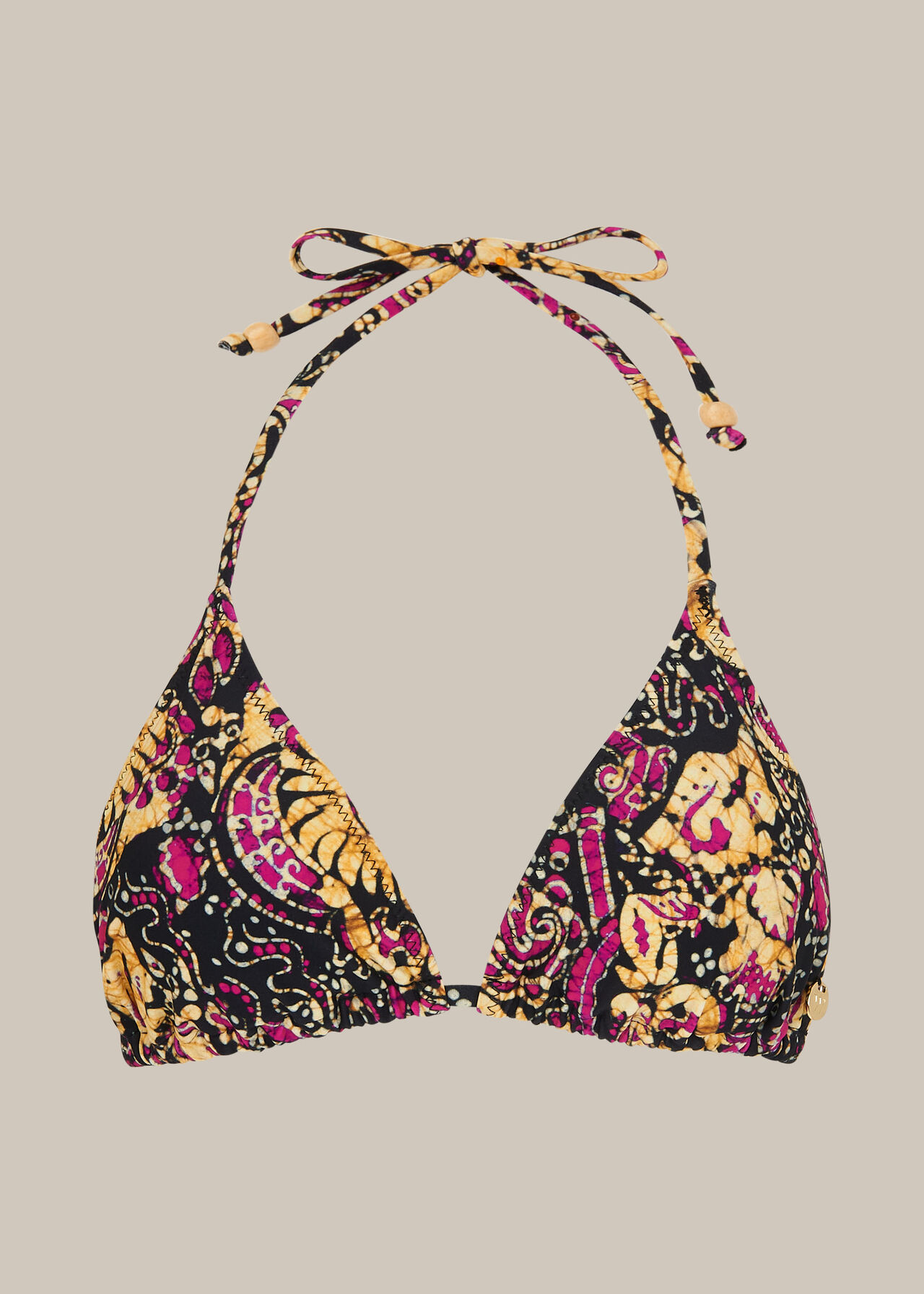 Batik Print Bikini Top