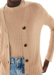 Ribbed Cardigan