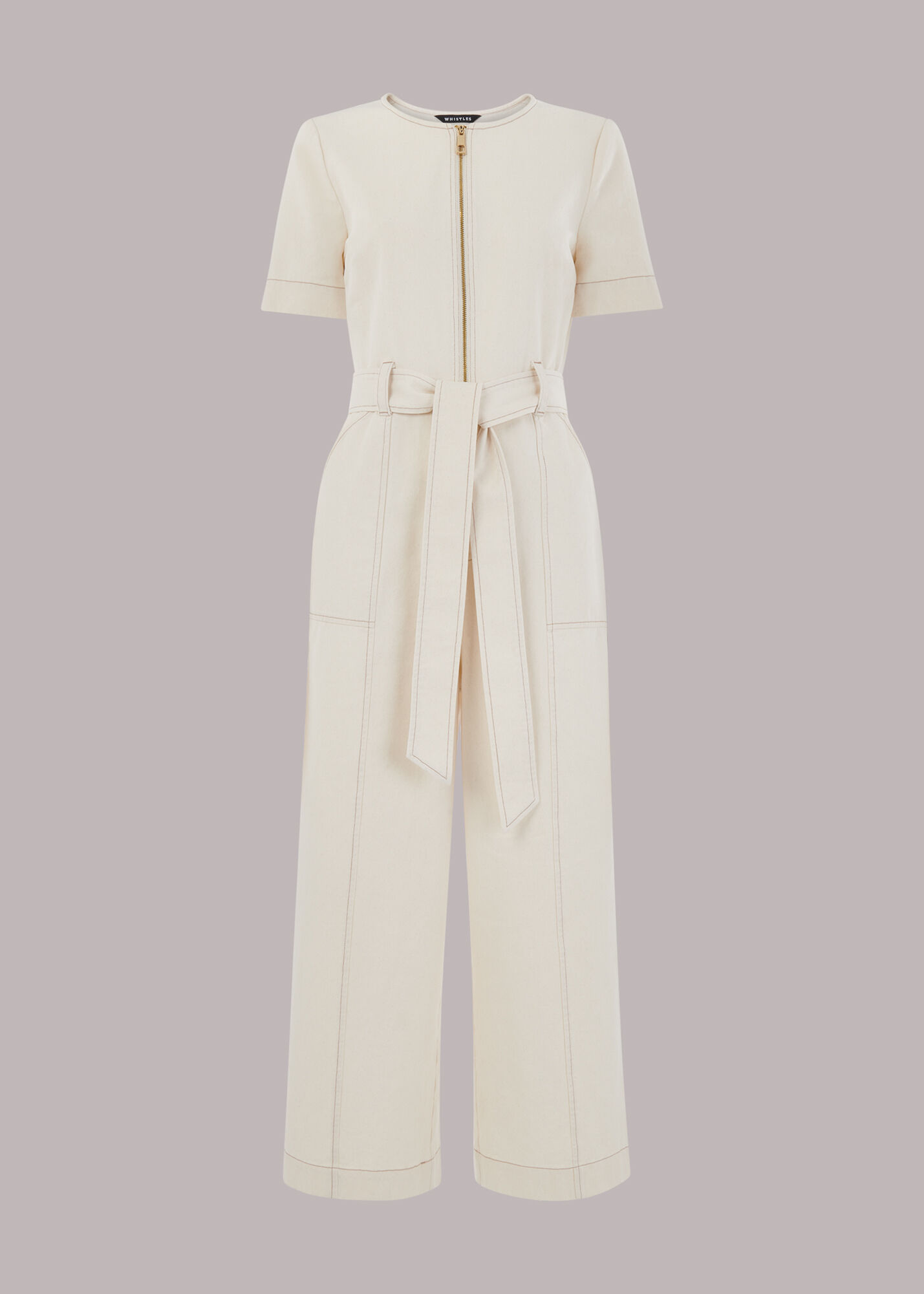 Whistles white jumpsuit top