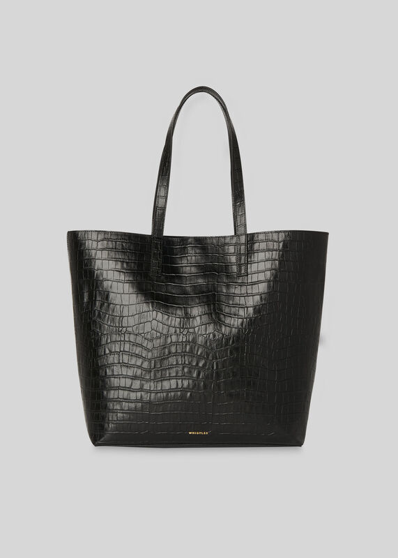 Denmark Unlined Croc Tote