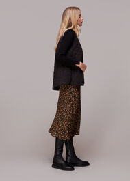 Classic Leopard Bias Cut Skirt