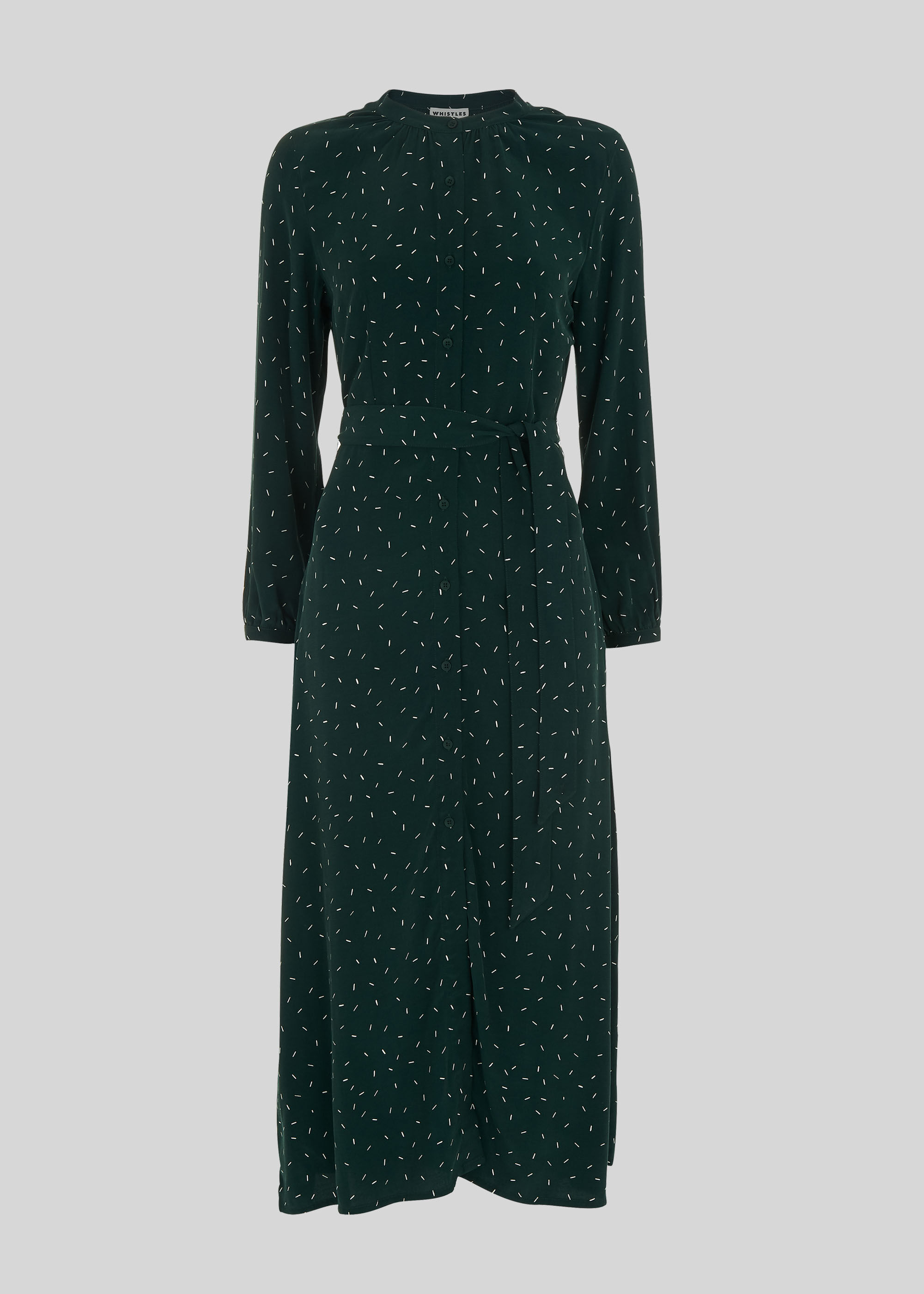 Whistles green shirt dress on sale