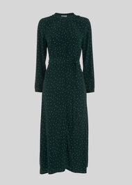 Sprinkle Print Shirt Dress Green/Multi