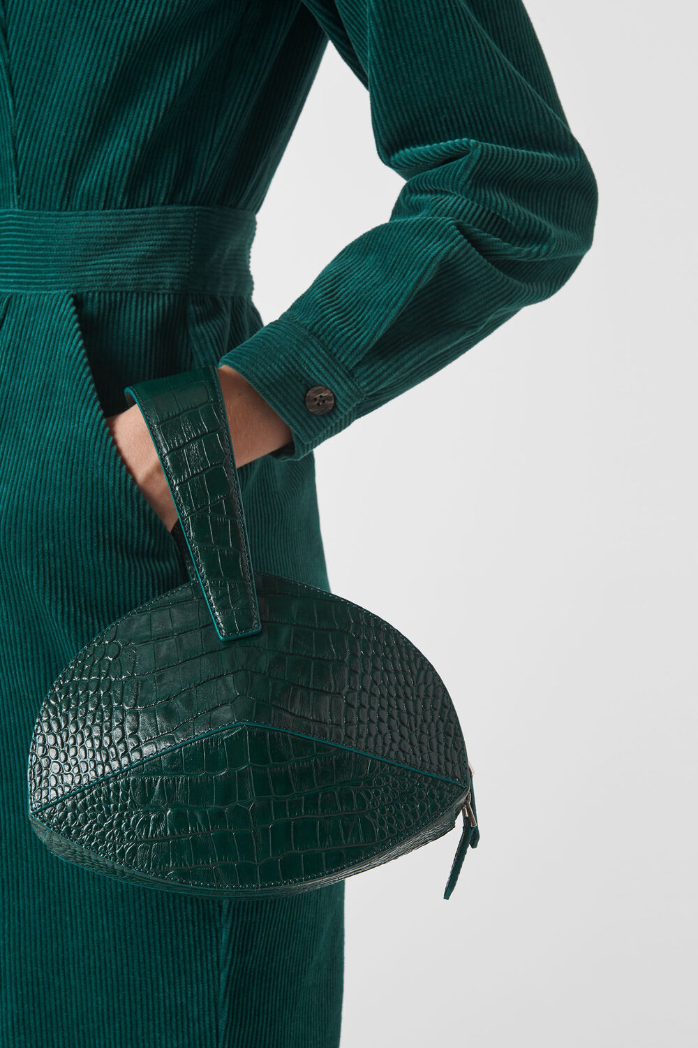Whistles x Mlouye Bonita Bag Dark Green