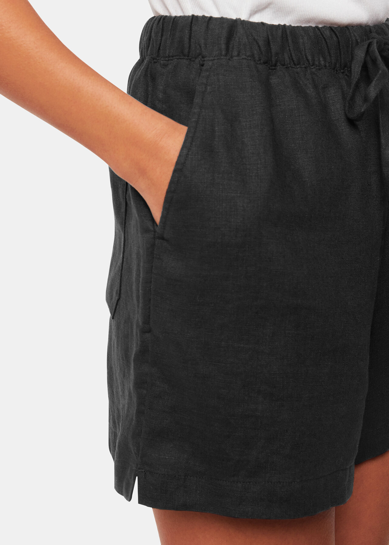Linen Elasticated Short