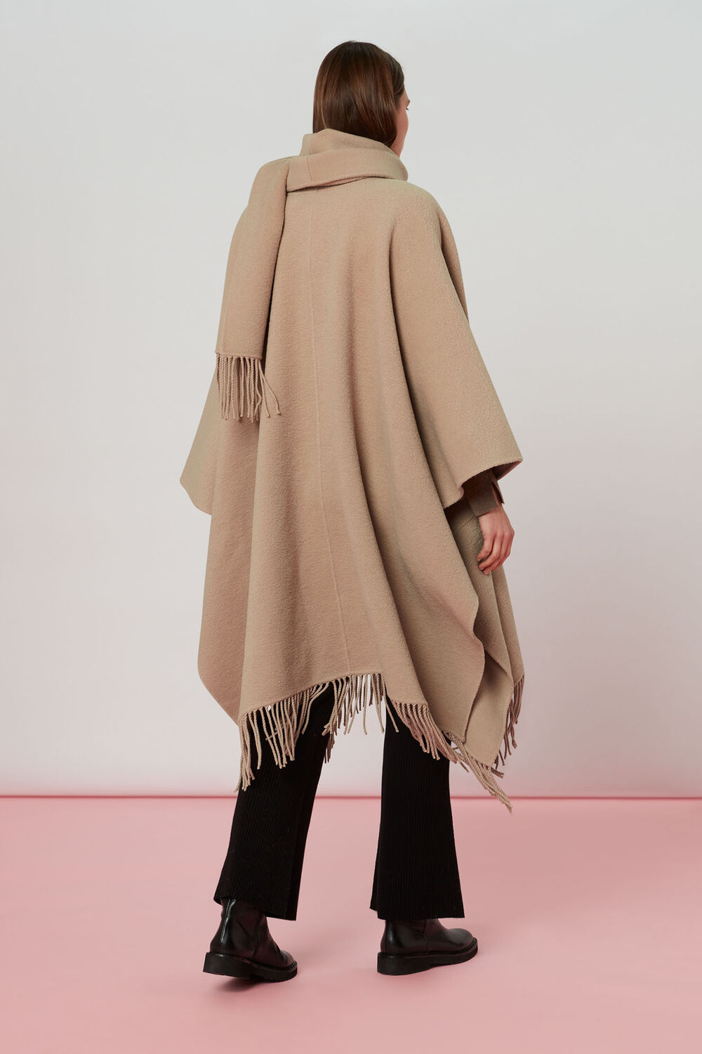 Wrap Fringe Coat