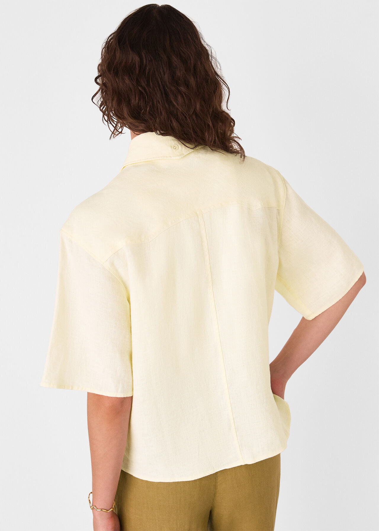 Linen Western Detail Shirt